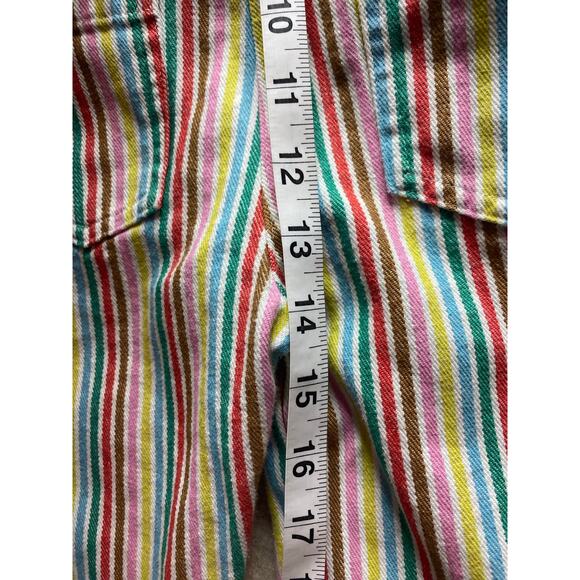 Boden Rainbow Striped Denim Old School Overalls Size 4y-5y - Picture 7 of 7